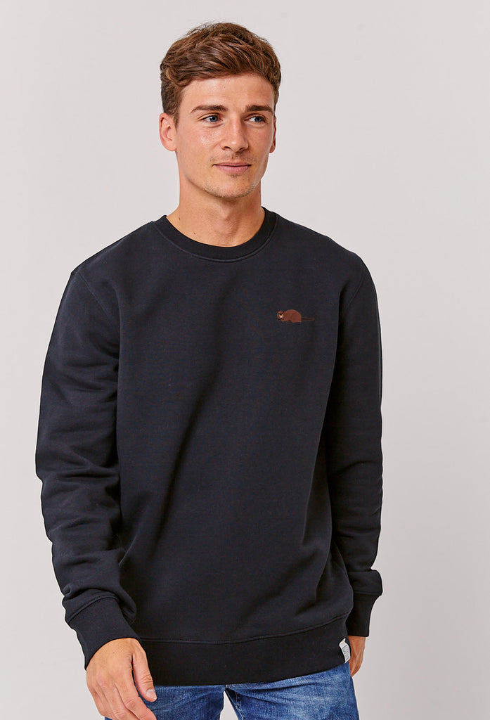 Beaver Embroidered Organic Sustainable Sweatshirt Jumper Big Wild Thought