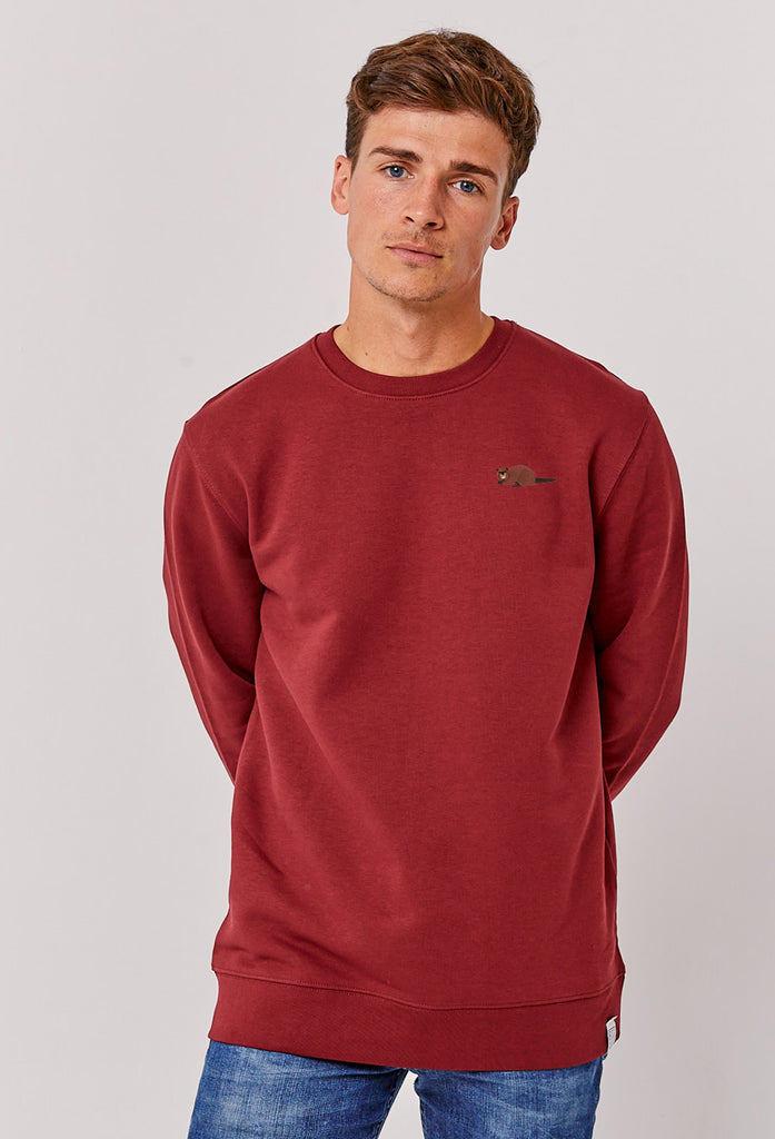 Beaver Embroidered Organic Sustainable Sweatshirt Jumper Big Wild Thought