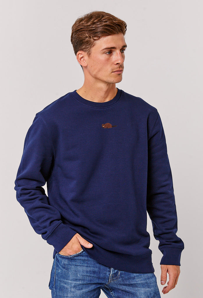 Beaver Embroidered Organic Sustainable Sweatshirt Jumper Big Wild Thought