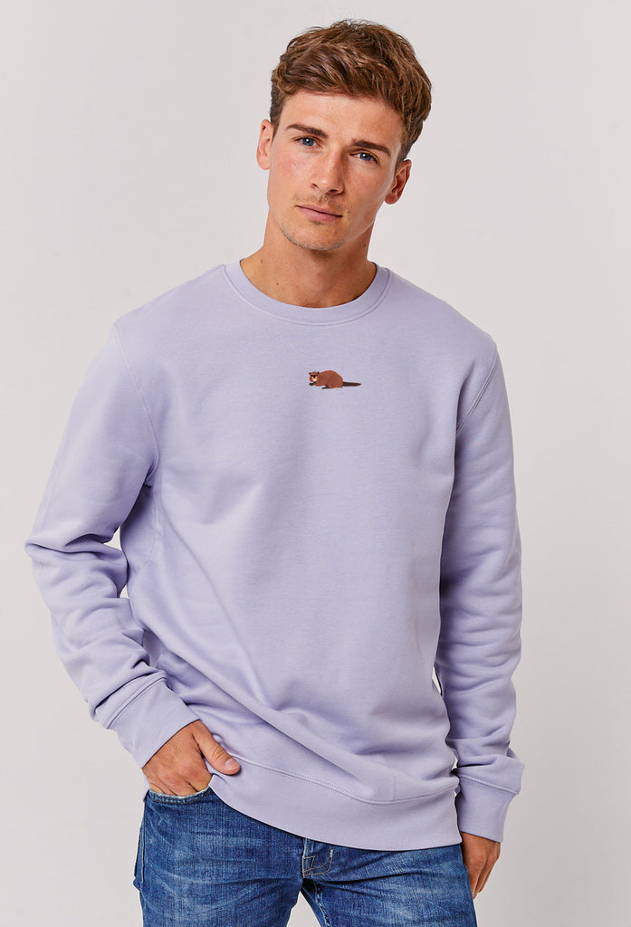 Beaver Embroidered Organic Sustainable Sweatshirt Jumper Big Wild Thought