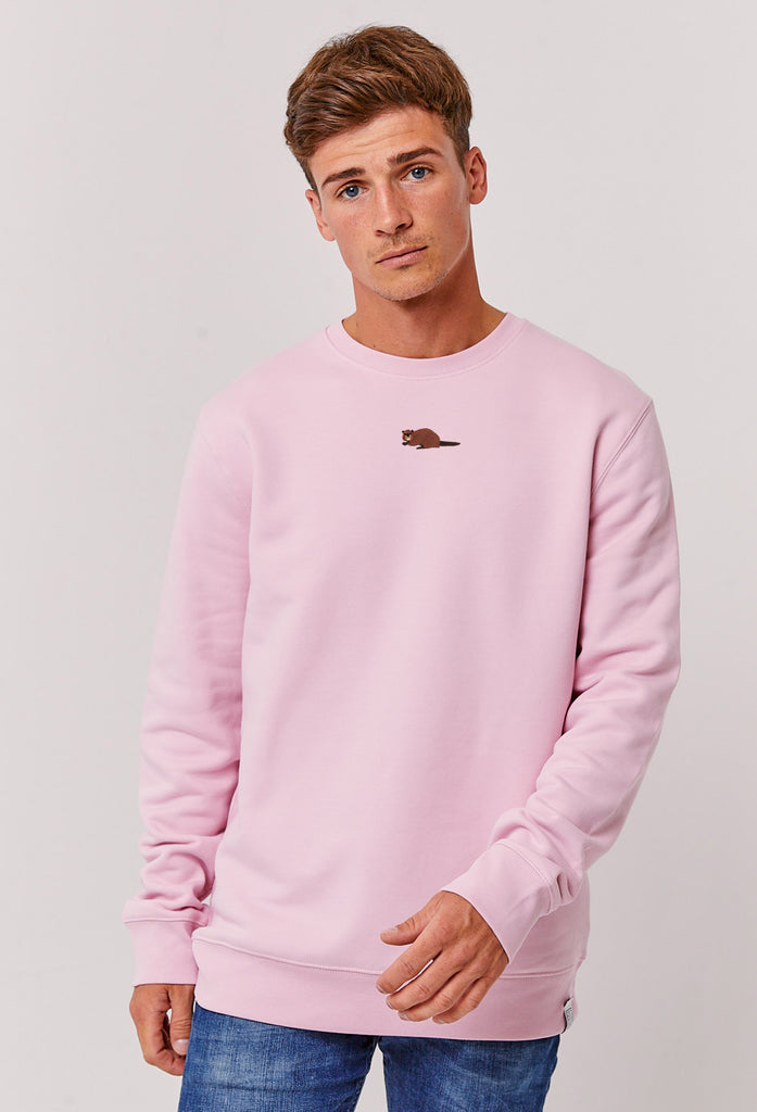 Beaver Embroidered Organic Sustainable Sweatshirt Jumper Big Wild Thought