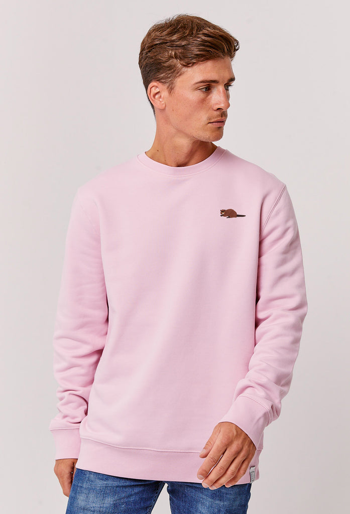 Beaver Embroidered Organic Sustainable Sweatshirt Jumper Big Wild Thought
