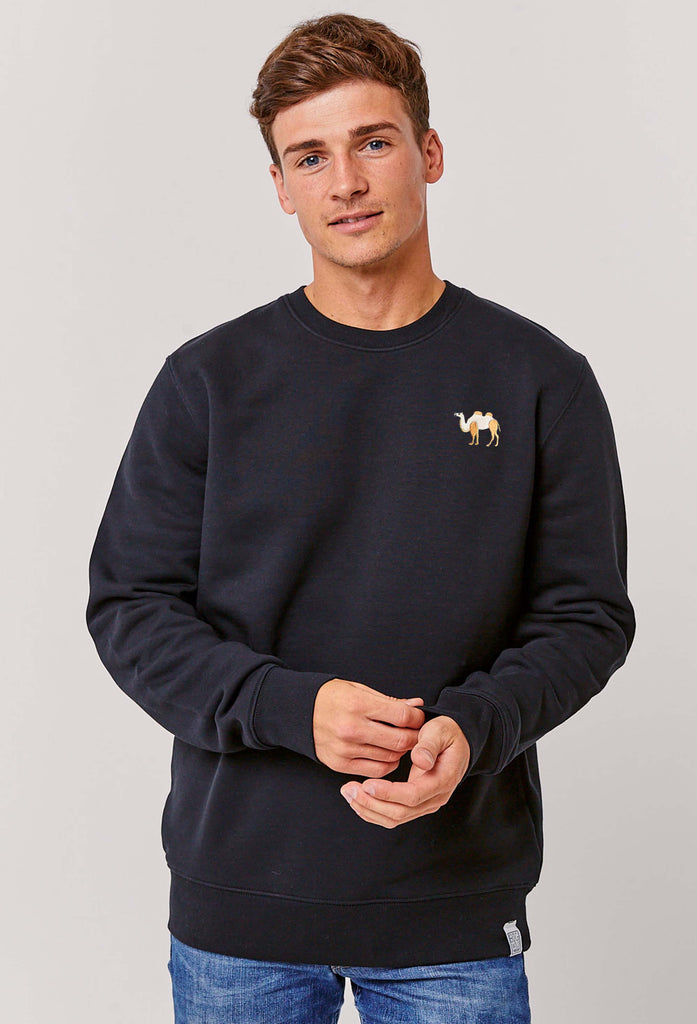 Camel Embroidered Organic Sustainable Sweatshirt Jumper Big Wild Thought