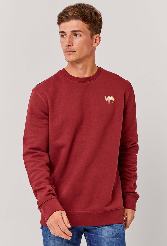 Camel Embroidered Organic Sustainable Sweatshirt Jumper Big Wild Thought