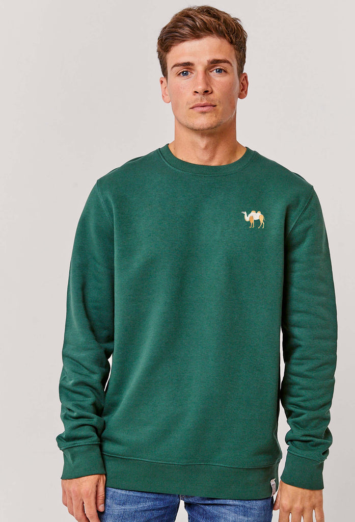 Camel Embroidered Organic Sustainable Sweatshirt Jumper Big Wild Thought