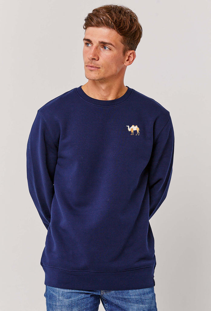 Camel Embroidered Organic Sustainable Sweatshirt Jumper Big Wild Thought