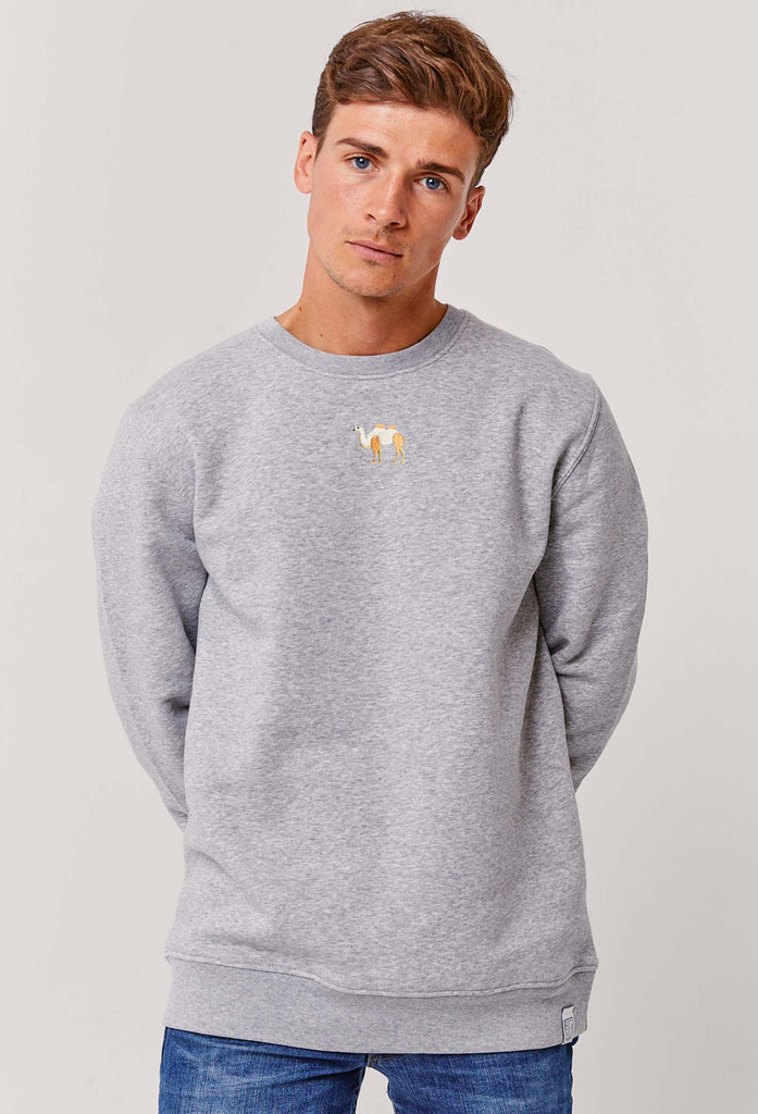Camel Embroidered Organic Sustainable Sweatshirt Jumper Big Wild Thought