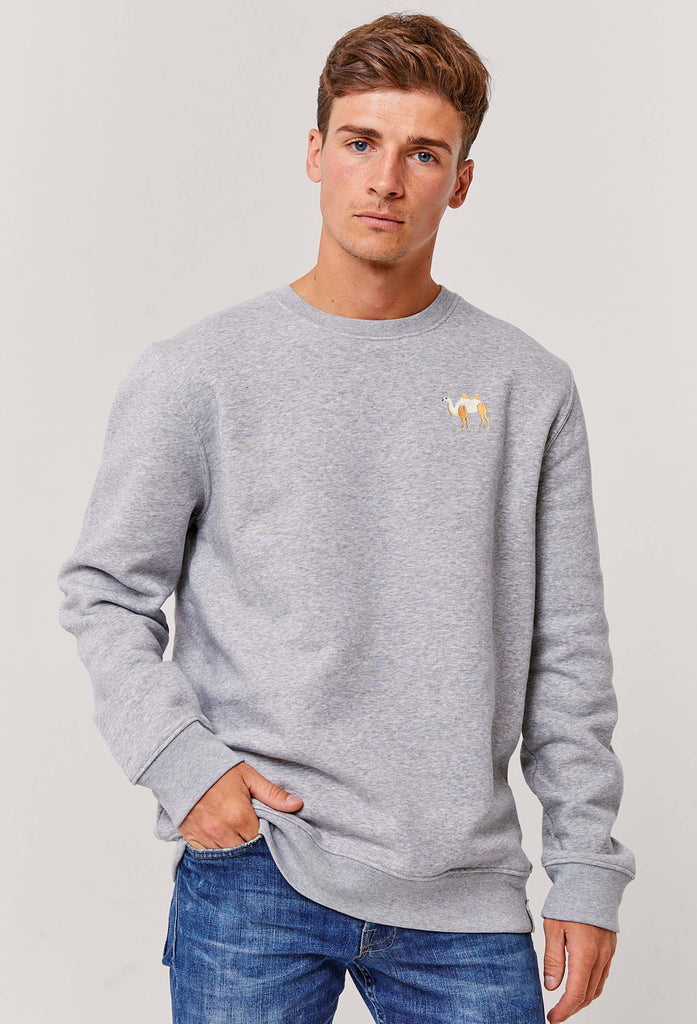 Camel Embroidered Organic Sustainable Sweatshirt Jumper Big Wild Thought