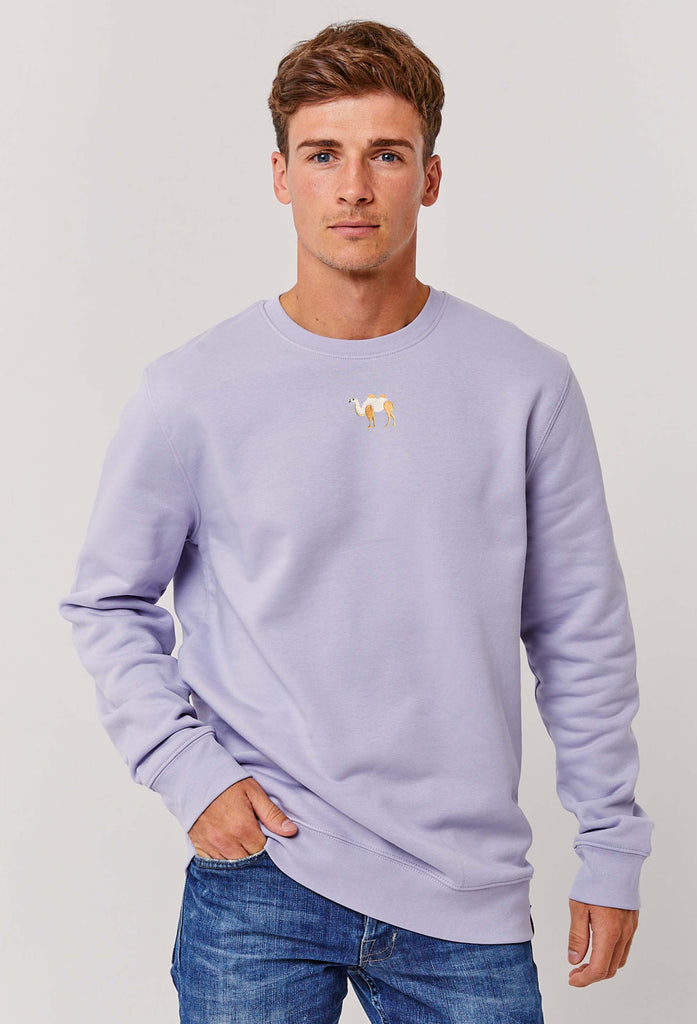Camel Embroidered Organic Sustainable Sweatshirt Jumper Big Wild Thought