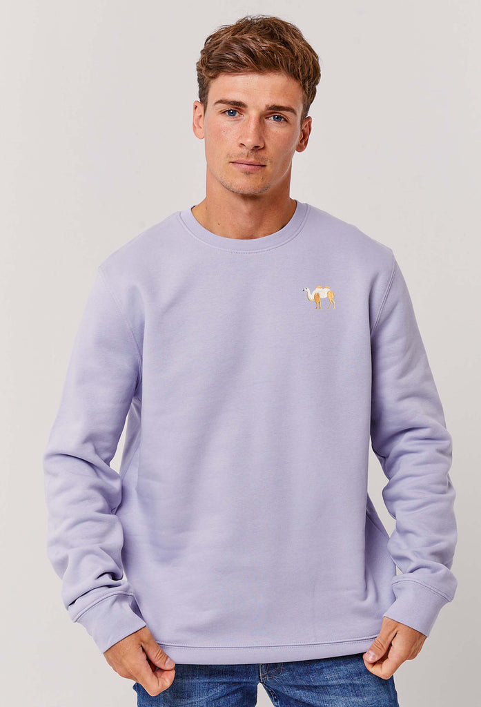 Camel Embroidered Organic Sustainable Sweatshirt Jumper Big Wild Thought