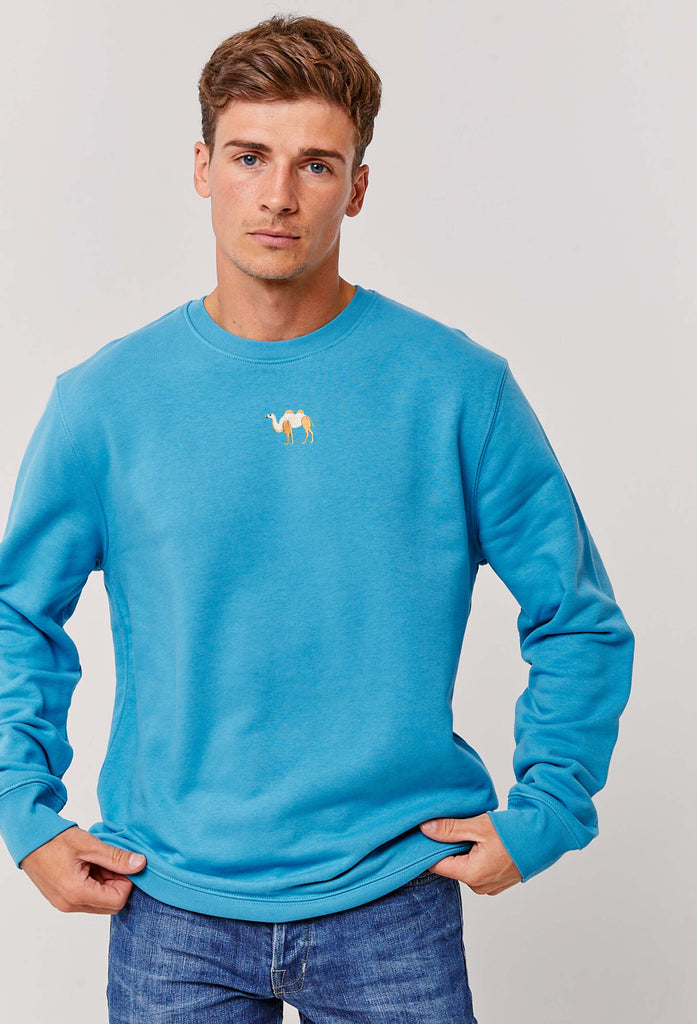 Camel Embroidered Organic Sustainable Sweatshirt Jumper Big Wild Thought