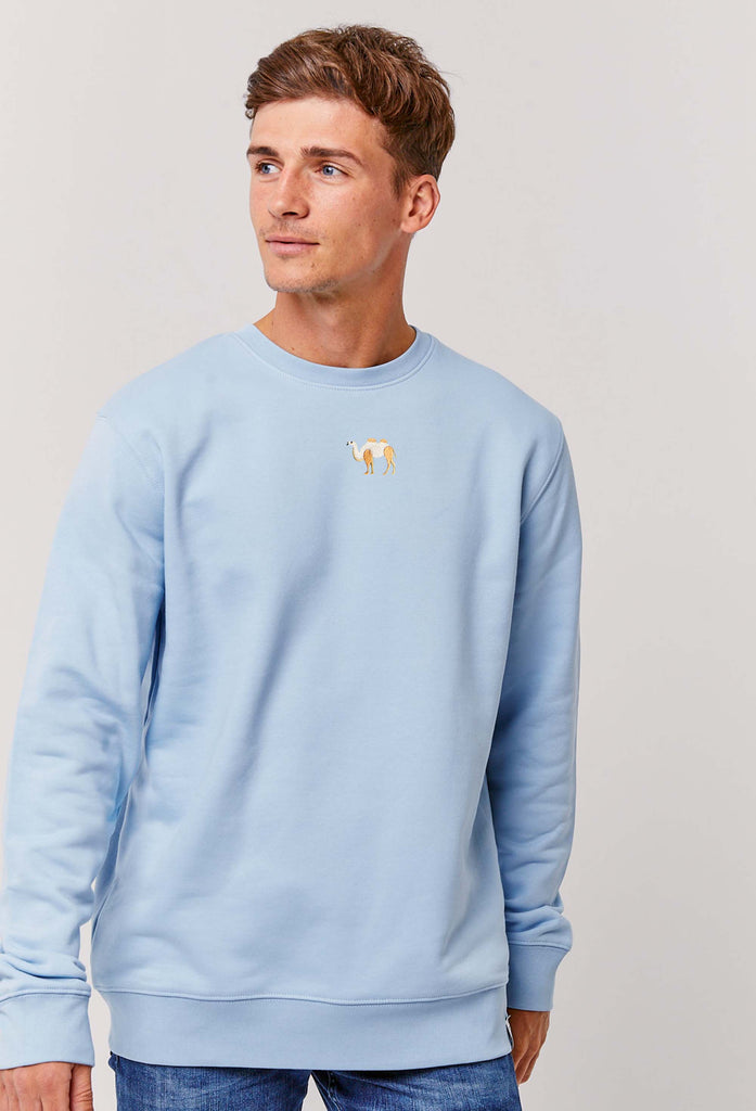 Camel Embroidered Organic Sustainable Sweatshirt Jumper Big Wild Thought