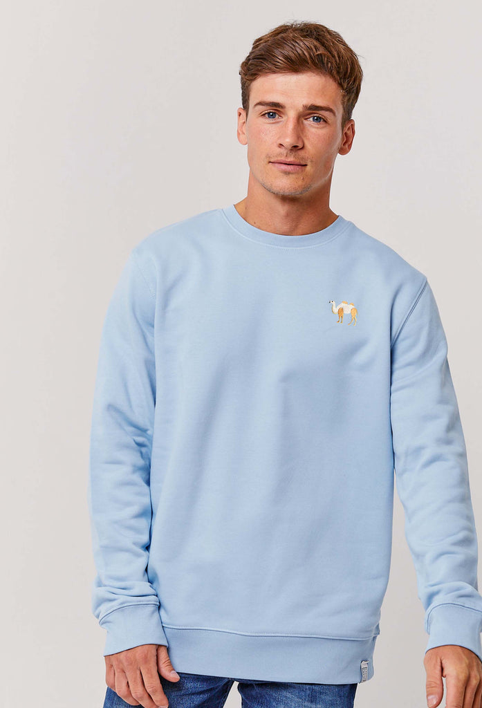 Camel Embroidered Organic Sustainable Sweatshirt Jumper Big Wild Thought
