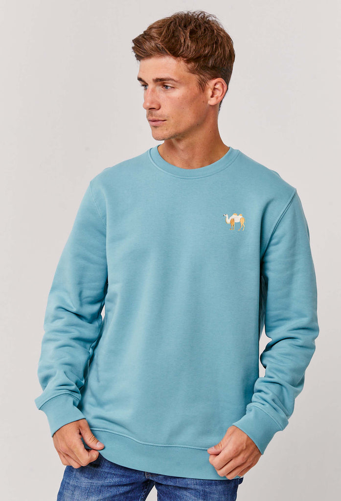 Camel Embroidered Organic Sustainable Sweatshirt Jumper Big Wild Thought