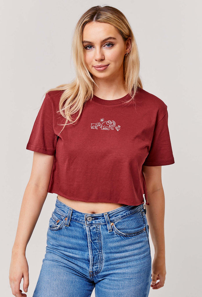 extinct drawing cropped t-shirt Big Wild Thought