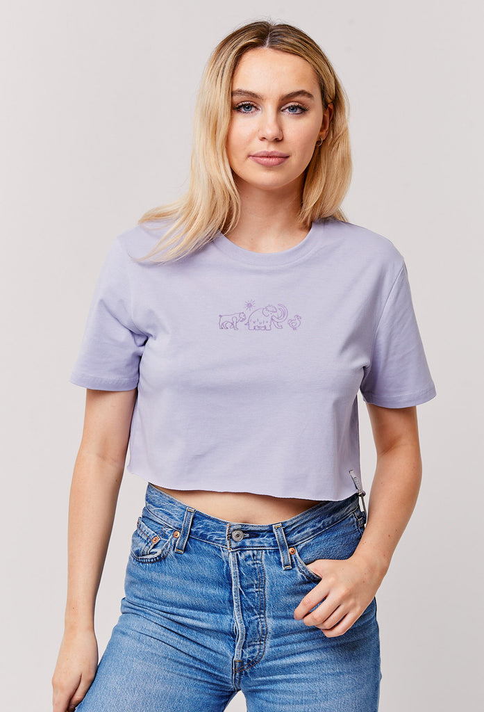 extinct drawing cropped t-shirt Big Wild Thought