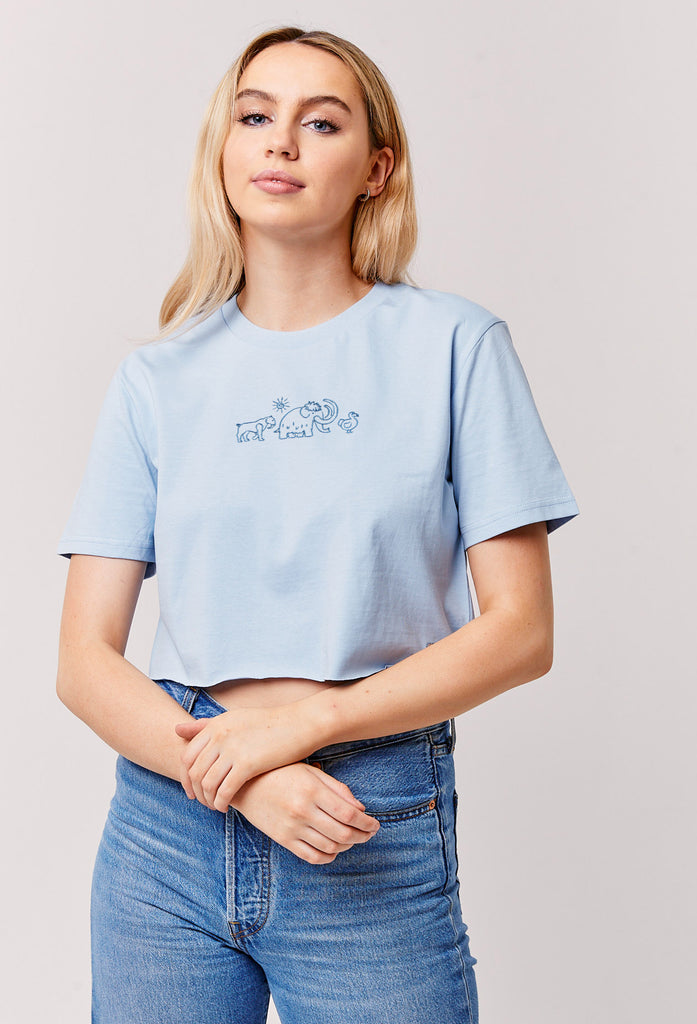 extinct drawing cropped t-shirt Big Wild Thought