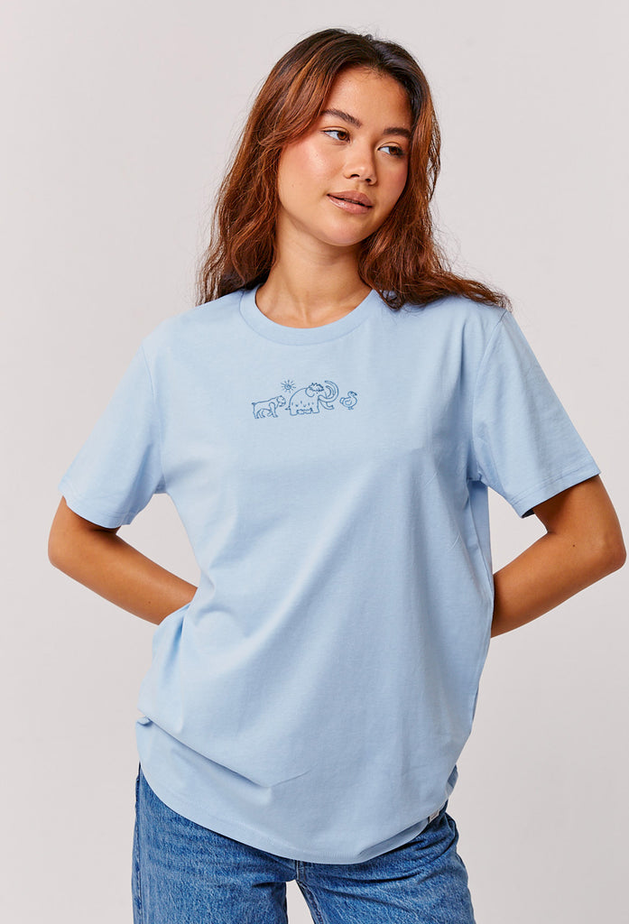 extinct drawing womens t-shirt Big Wild Thought