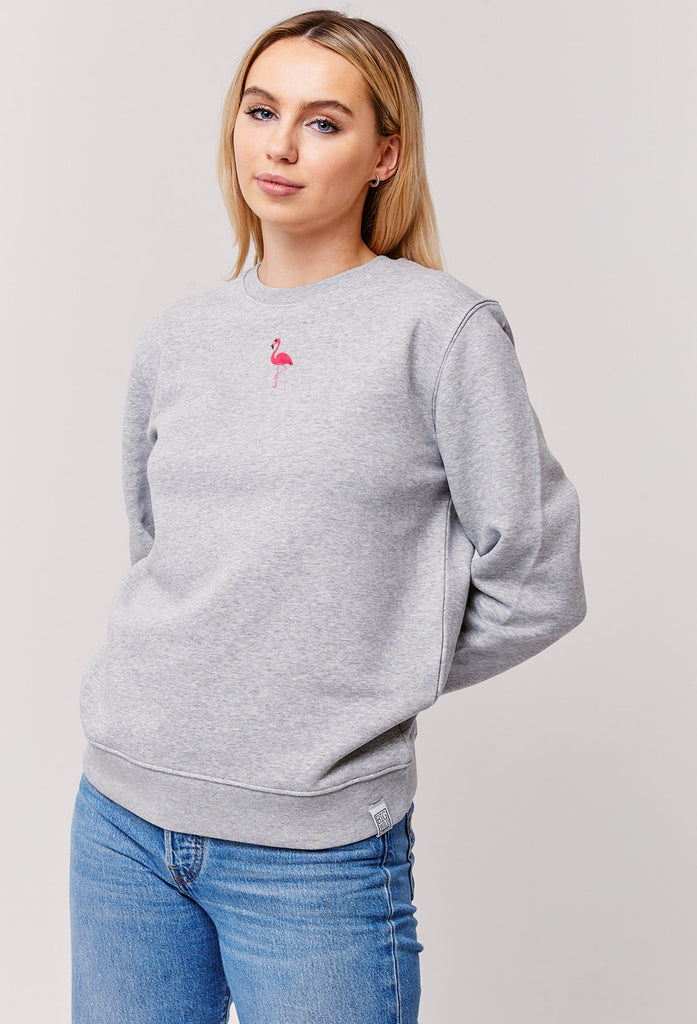 flamingo womens sweatshirt Big Wild Thought
