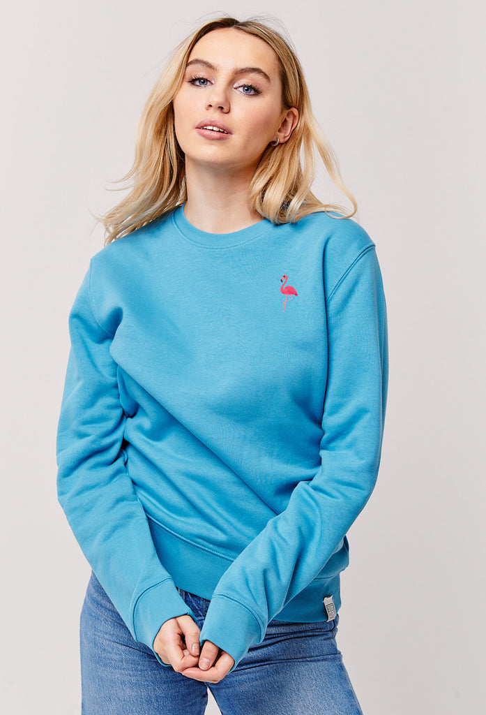 flamingo womens sweatshirt Big Wild Thought
