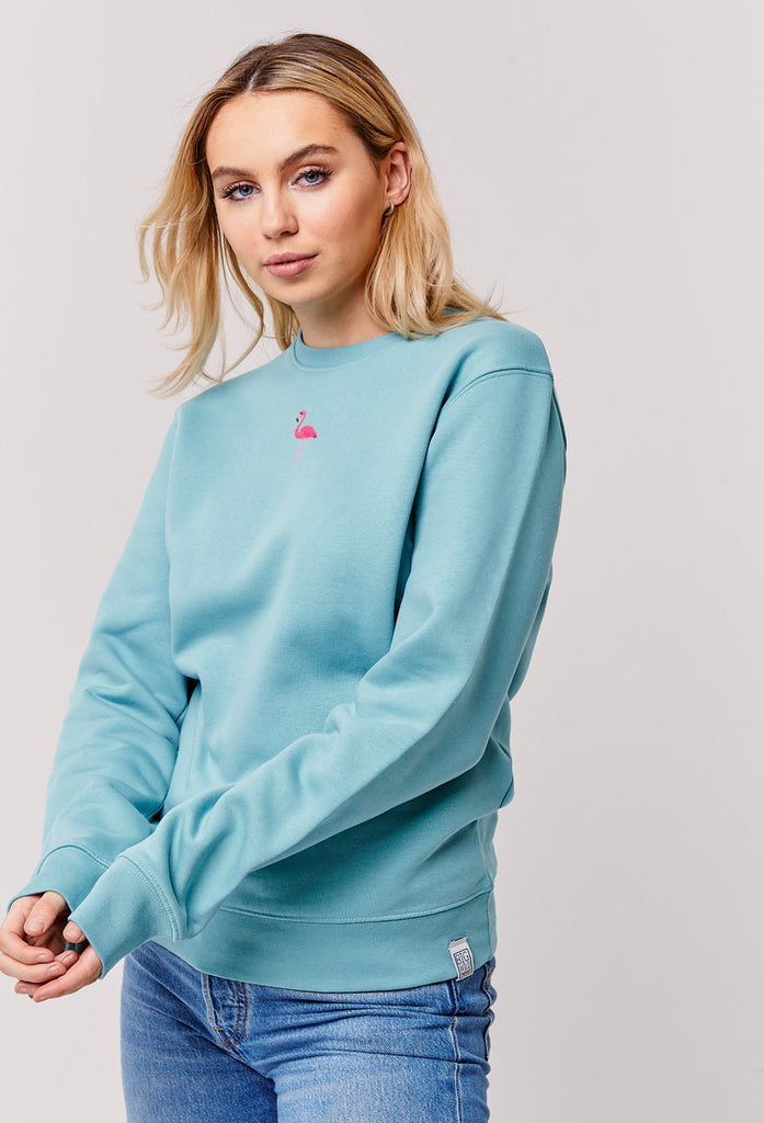 flamingo womens sweatshirt Big Wild Thought