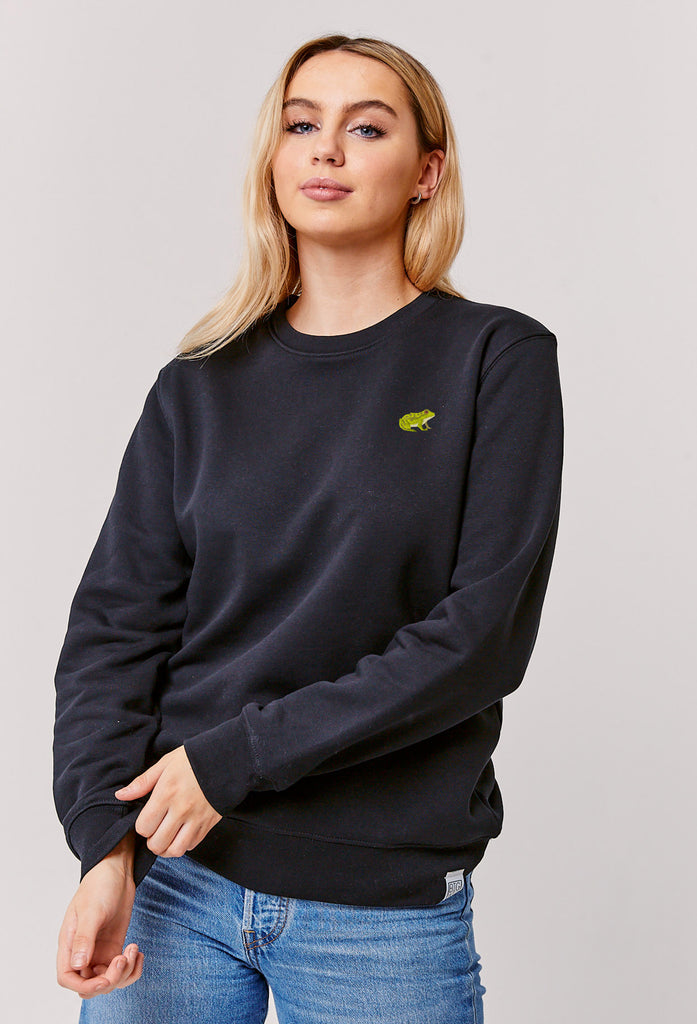 frog womens sweatshirt Big Wild Thought