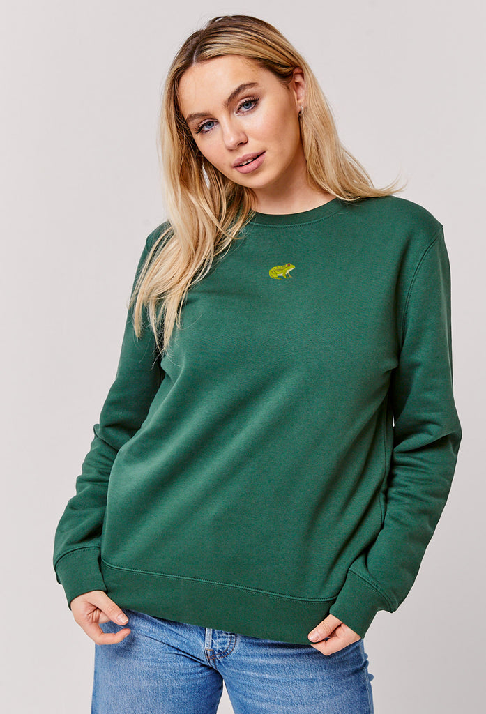 frog womens sweatshirt Big Wild Thought