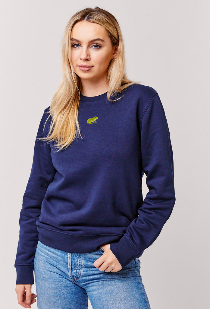 frog womens sweatshirt Big Wild Thought
