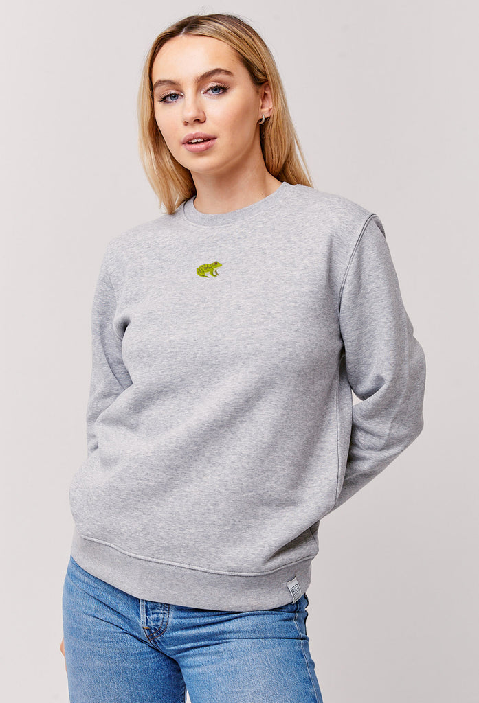 frog womens sweatshirt Big Wild Thought