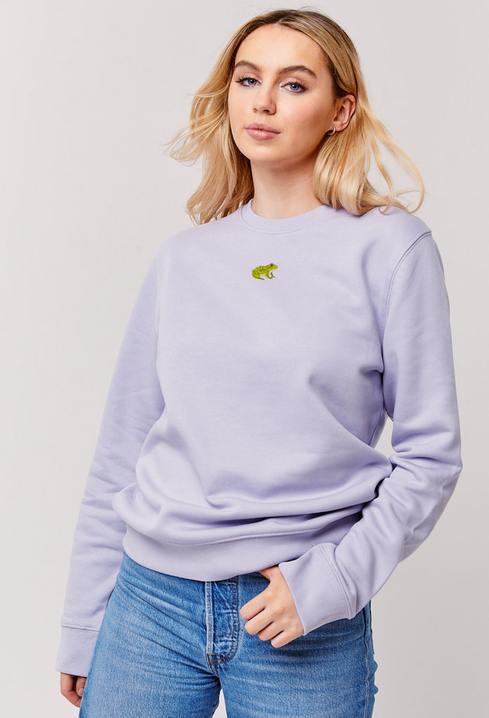 frog womens sweatshirt Big Wild Thought