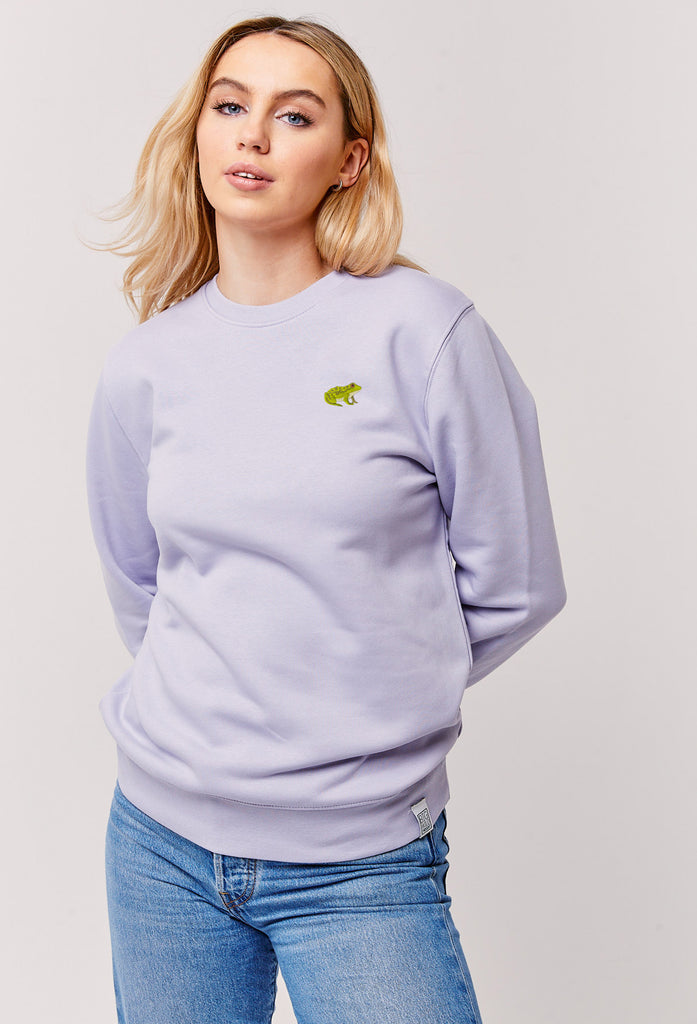 frog womens sweatshirt Big Wild Thought
