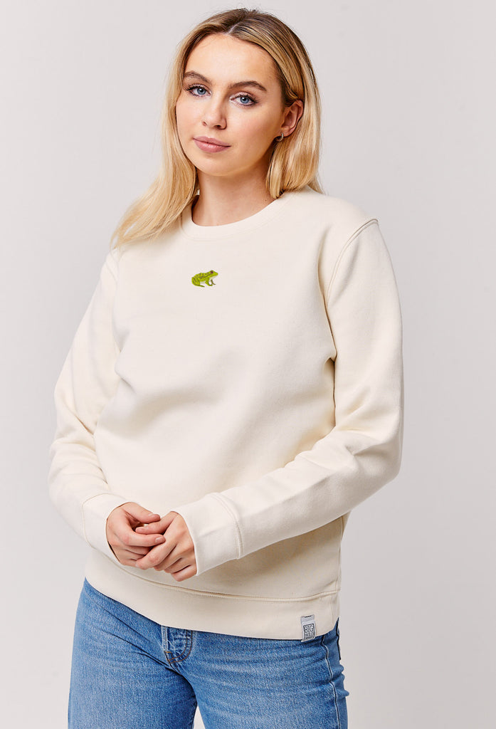 frog womens sweatshirt Big Wild Thought
