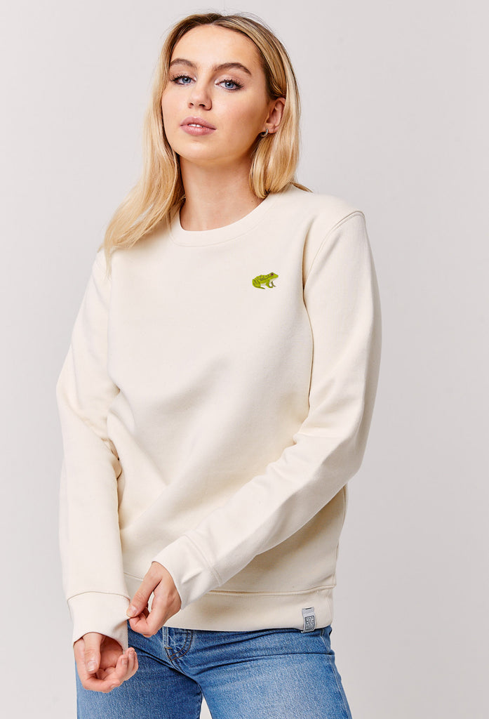 frog womens sweatshirt Big Wild Thought