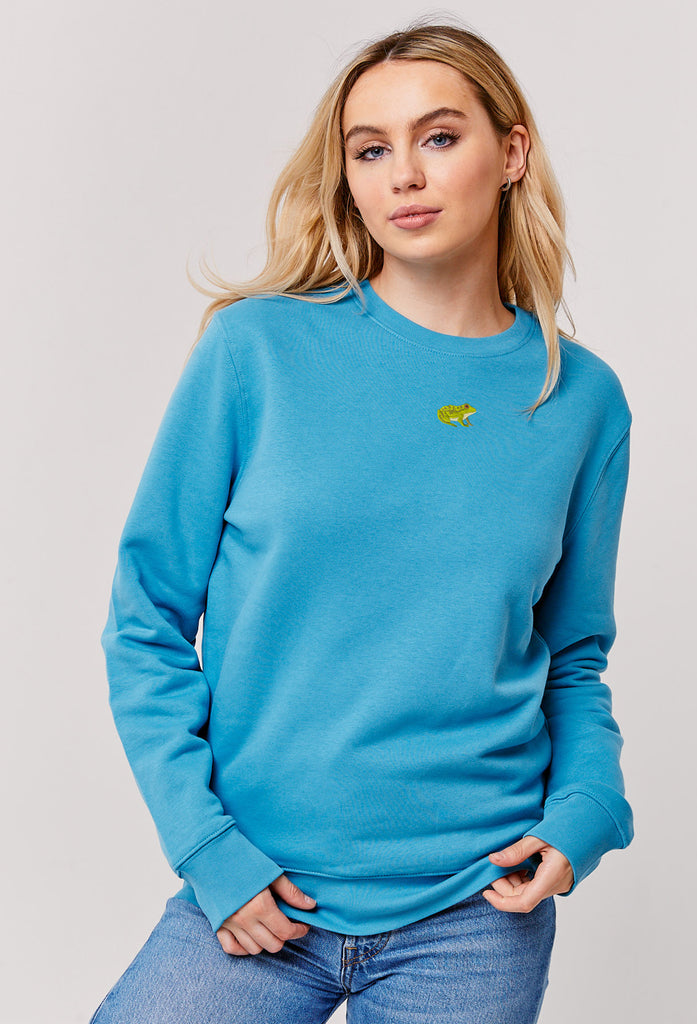 frog womens sweatshirt Big Wild Thought