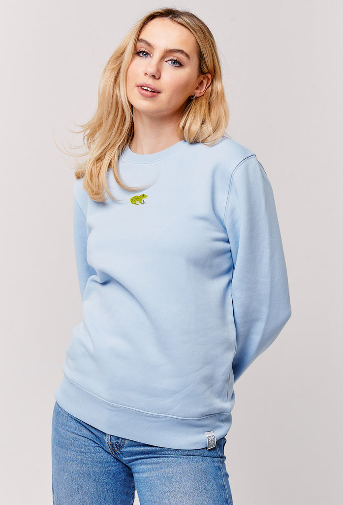 frog womens sweatshirt Big Wild Thought