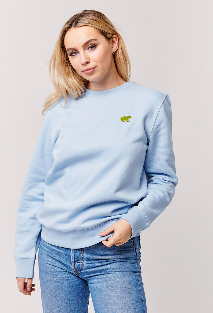 frog womens sweatshirt Big Wild Thought