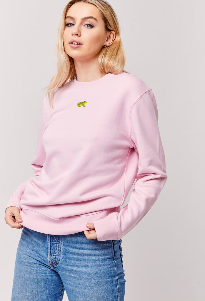 frog womens sweatshirt Big Wild Thought