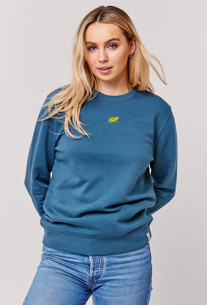 frog womens sweatshirt Big Wild Thought