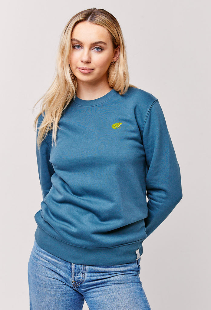 frog womens sweatshirt Big Wild Thought