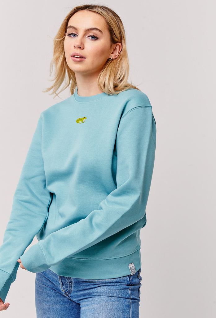 frog womens sweatshirt Big Wild Thought