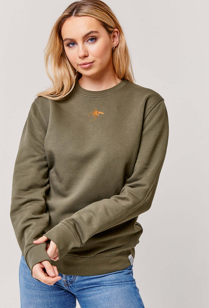 giant squid womens sweatshirt Big Wild Thought