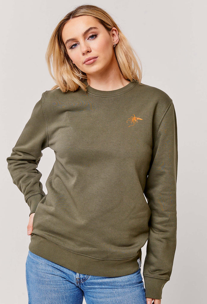 giant squid womens sweatshirt Big Wild Thought