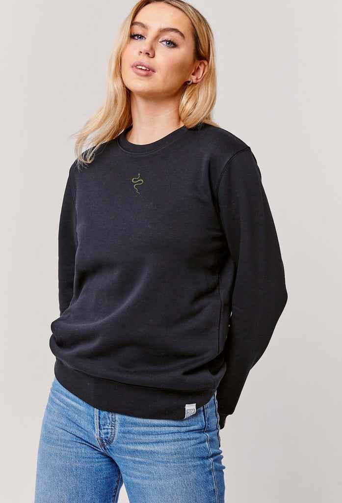 grass snake womens sweatshirt Big Wild Thought