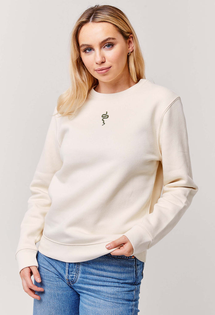 grass snake womens sweatshirt Big Wild Thought