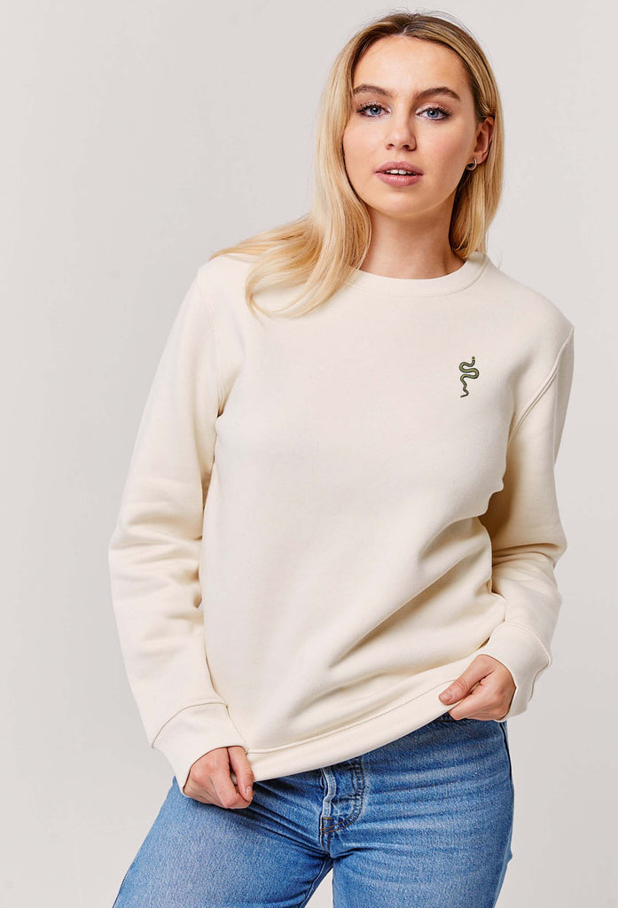 grass snake womens sweatshirt Big Wild Thought