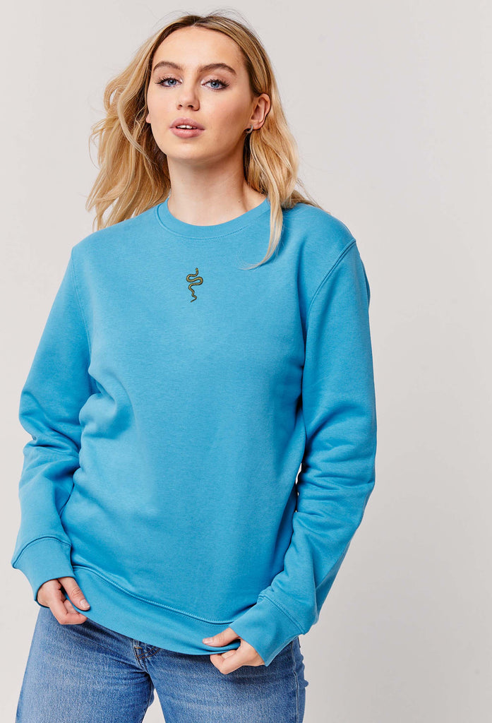 grass snake womens sweatshirt Big Wild Thought