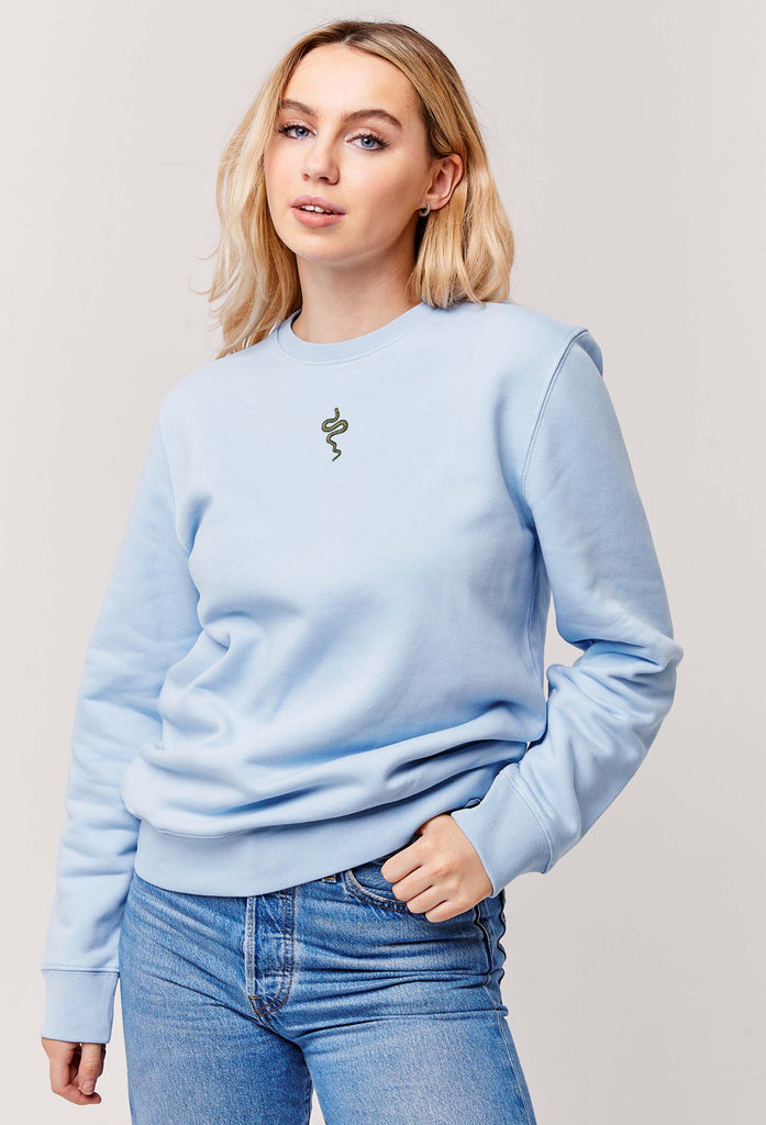 grass snake womens sweatshirt Big Wild Thought