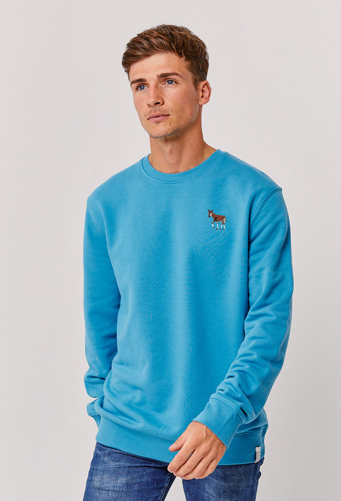Okapi Unisex Embroidered Organic Sustainable Sweatshirt Jumper Big Wild Thought