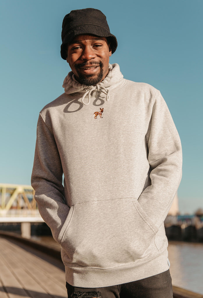 painted dog hoodie Big Wild Thought