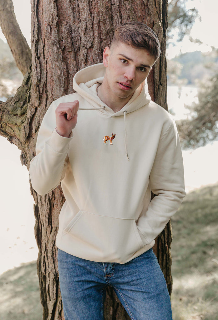 painted dog hoodie Big Wild Thought